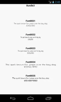 βundle 3 Fonts android App screenshot 0